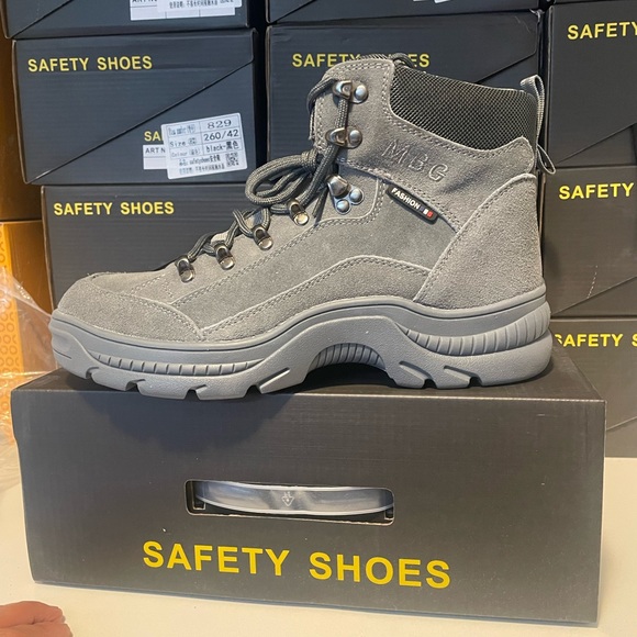 Men’s work shoes with steel toe safety boots for work very comfortable - Picture 5 of 7